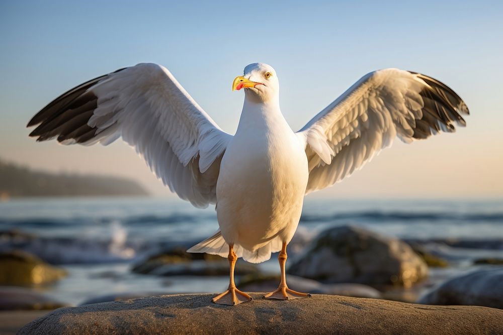Sea gull animal seagull bird. AI generated Image by rawpixel.
