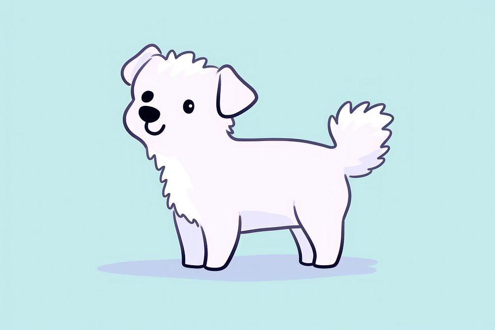 Cute dog cartoon mammal animal. AI generated Image by rawpixel.