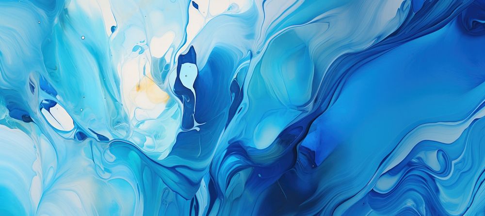 Very beautiful blue abstract liquid acrylic painting backgrounds creativity. AI generated Image by rawpixel.