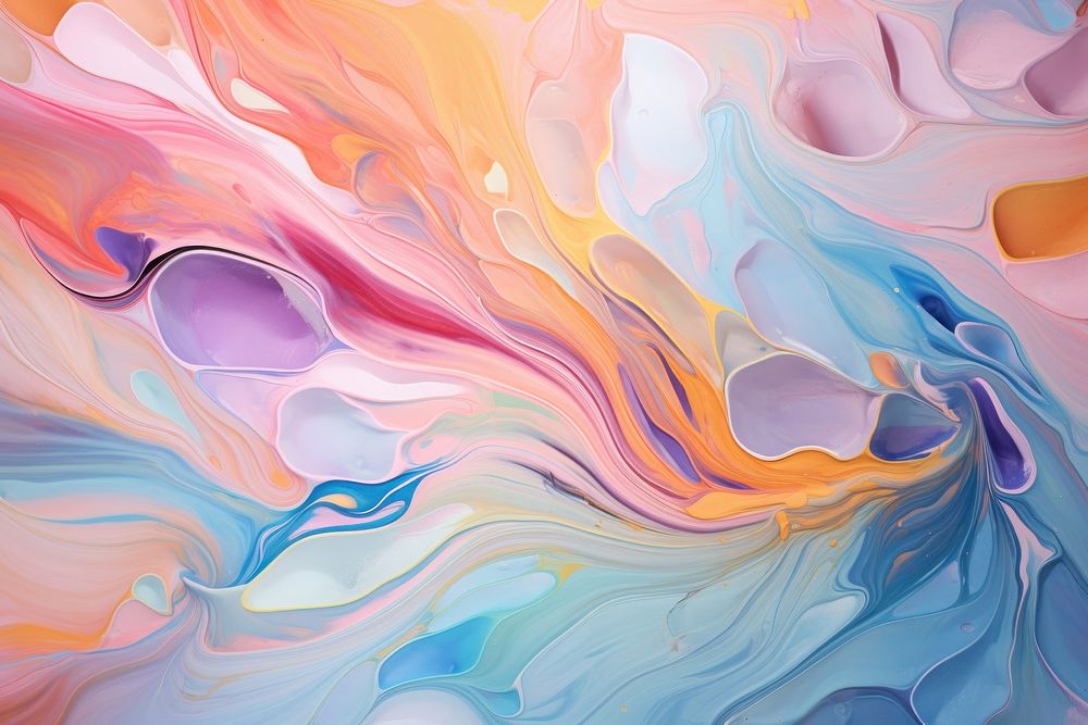 Very beautiful pastel abstract liquid acrylic painting pattern art. AI generated Image by rawpixel.