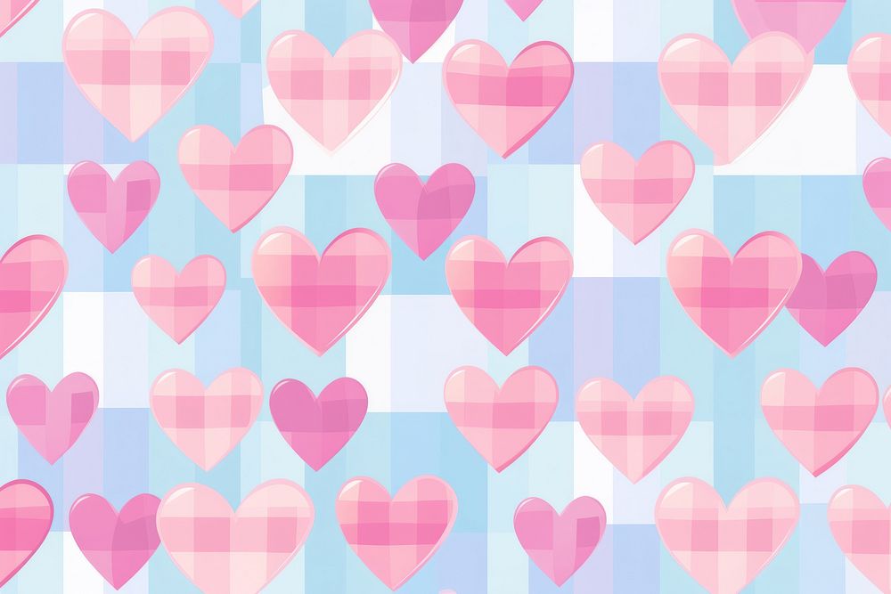 Heart pattern tin backgrounds. AI generated Image by rawpixel.