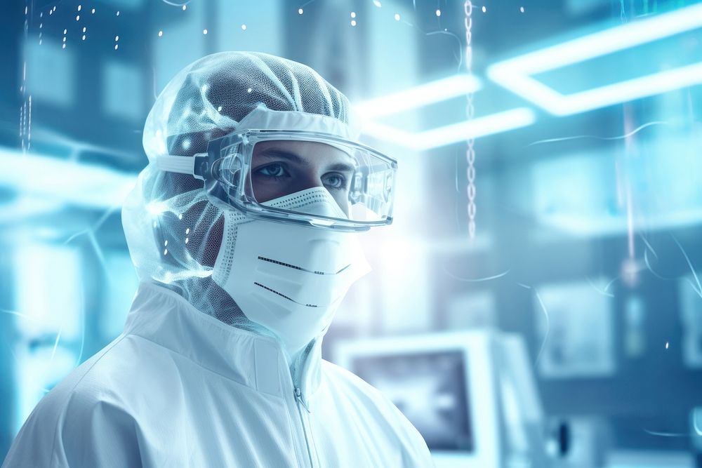 Technology futuristic working doctor. AI generated Image by rawpixel.