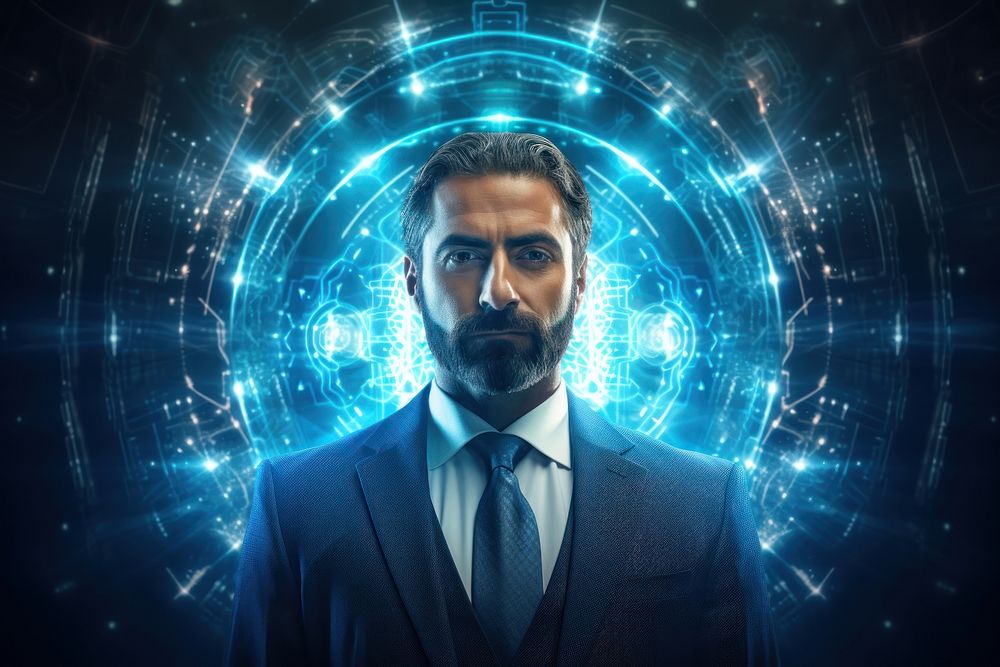 Technology futuristic portrait adult. AI generated Image by rawpixel.