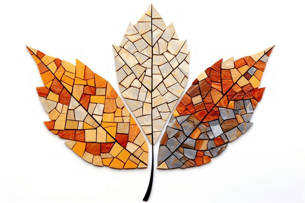 Autumn leaf art tree white background. AI generated Image by rawpixel.