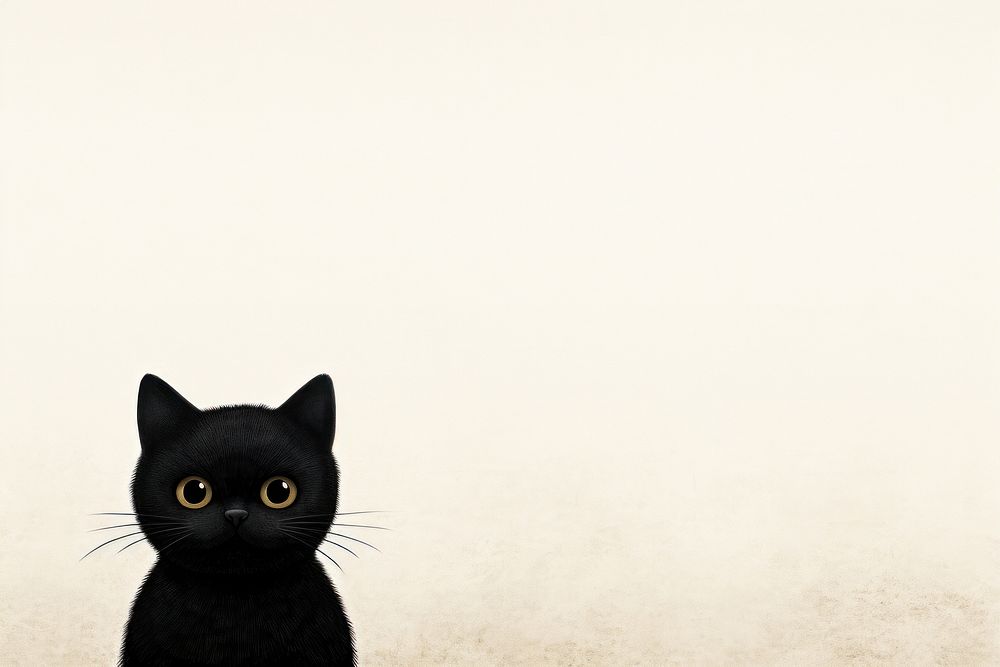 Blackcat animal mammal pet. AI generated Image by rawpixel.