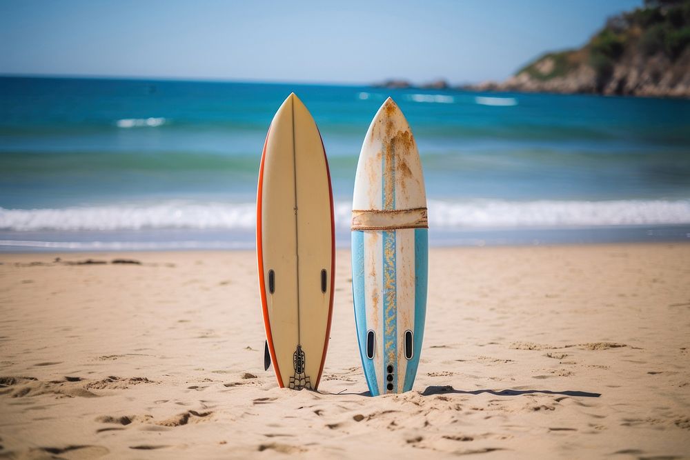 Surfboards outdoors nature summer. AI generated Image by rawpixel.