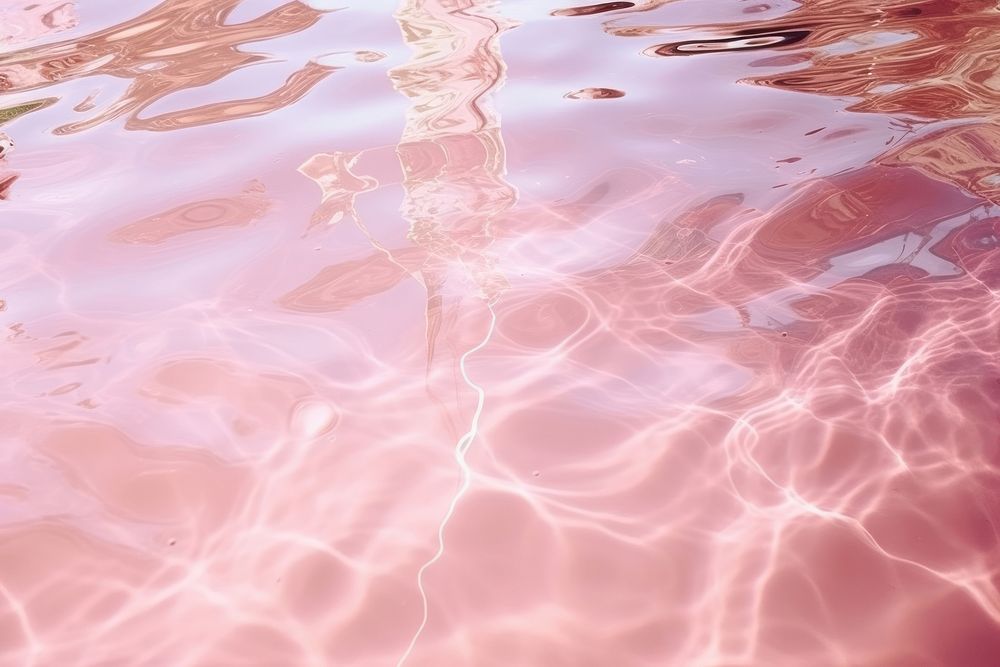 Water surface reflection outdoors pink tranquility. AI generated Image by rawpixel.