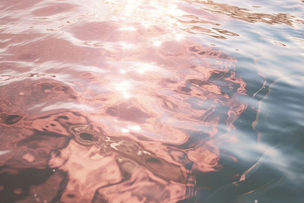 Water surface reflection pink tranquility backgrounds. AI generated Image by rawpixel.