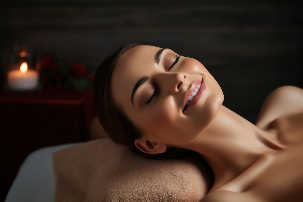 Spa massage adult woman relaxation. AI generated Image by rawpixel.