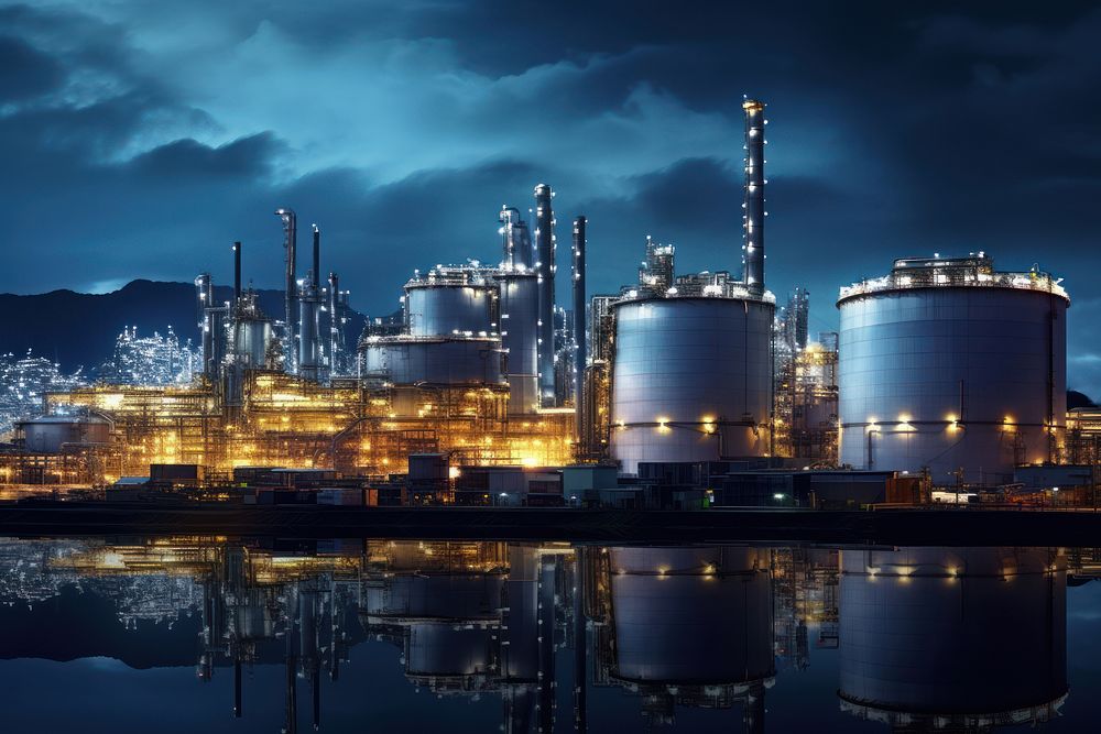 Oil Refinery refinery architecture outdoors