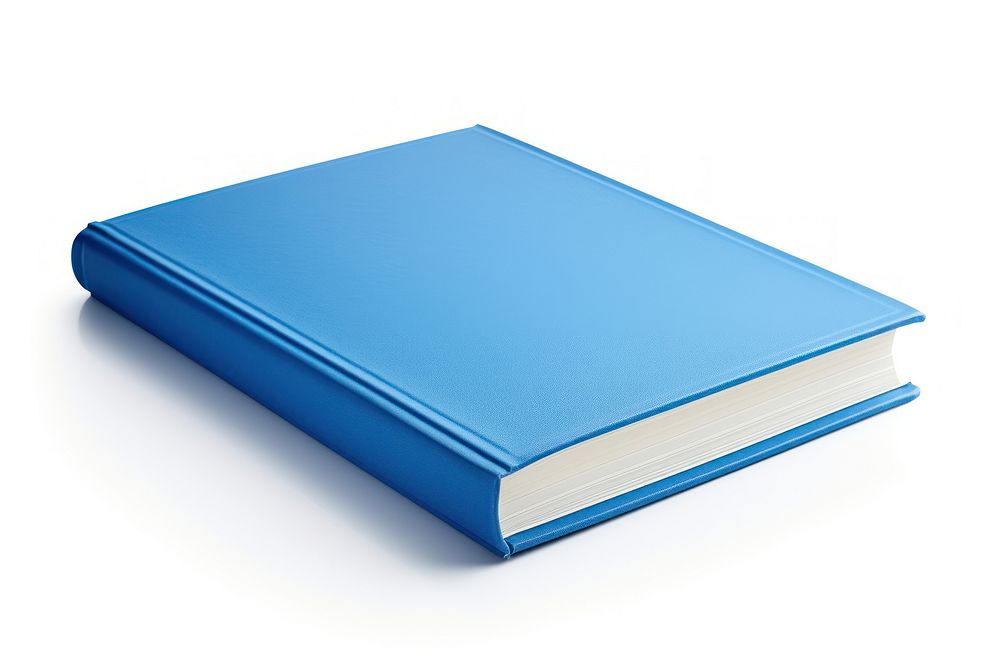 A blue book publication white background simplicity. AI generated Image by rawpixel.