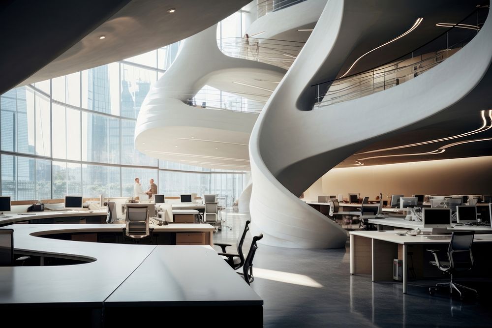 Architect showing his design twisting modern office skyscarper architecture building table. AI generated Image by rawpixel.