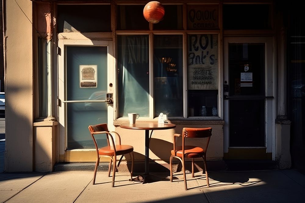 Coffee shop architecture restaurant furniture. | Premium Photo - rawpixel