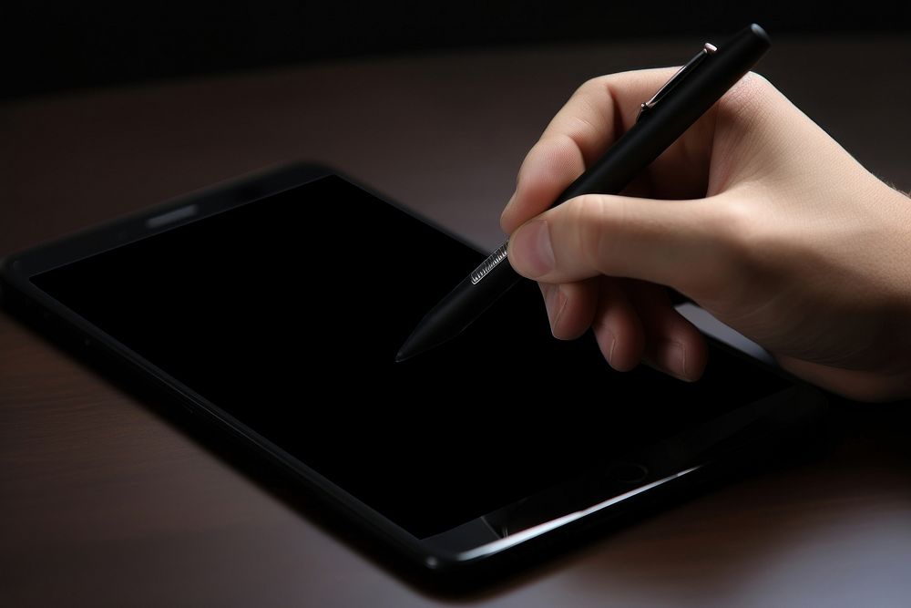 Mobile screen pen computer writing. AI generated Image by rawpixel.