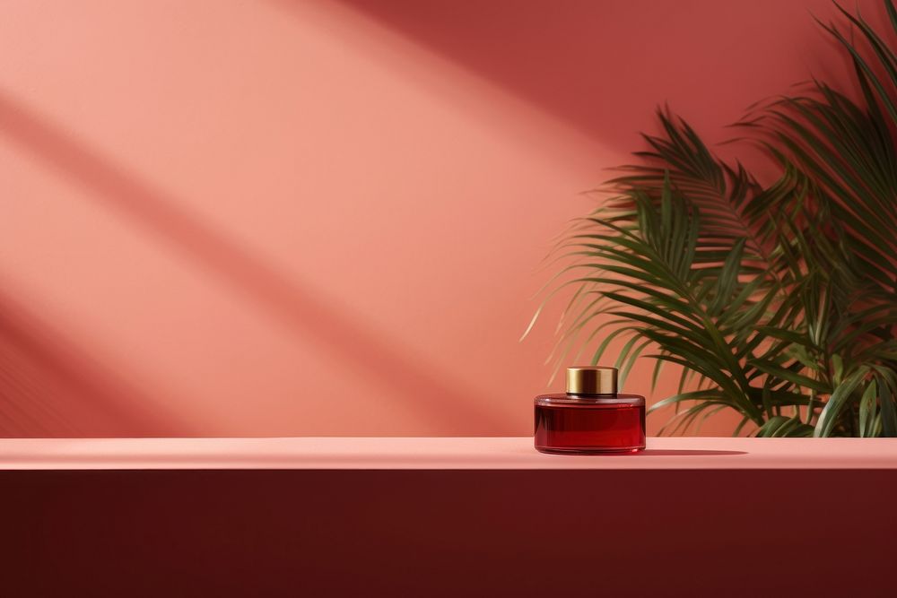 Product placement windowsill cosmetics lighting. AI generated Image by rawpixel.