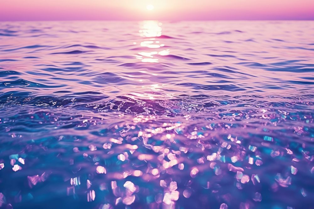 Sea surface outdoors nature purple. AI generated Image by rawpixel.