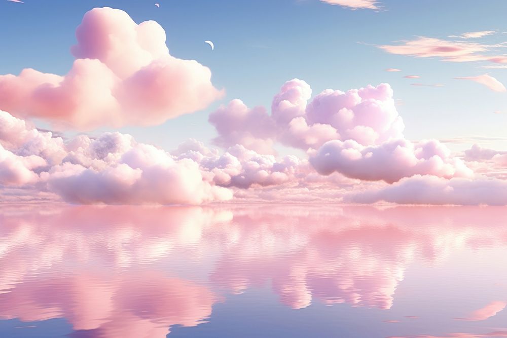 Soft pink cloud sky backgrounds landscape. AI generated Image by rawpixel.