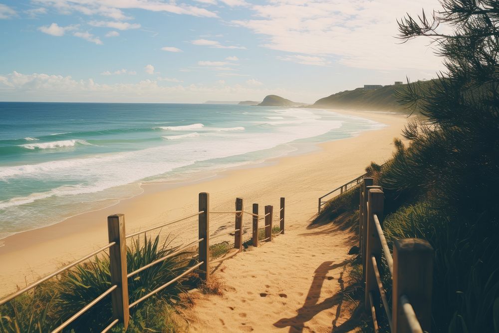 Australia Beach beach landscape outdoors. AI generated Image by rawpixel.
