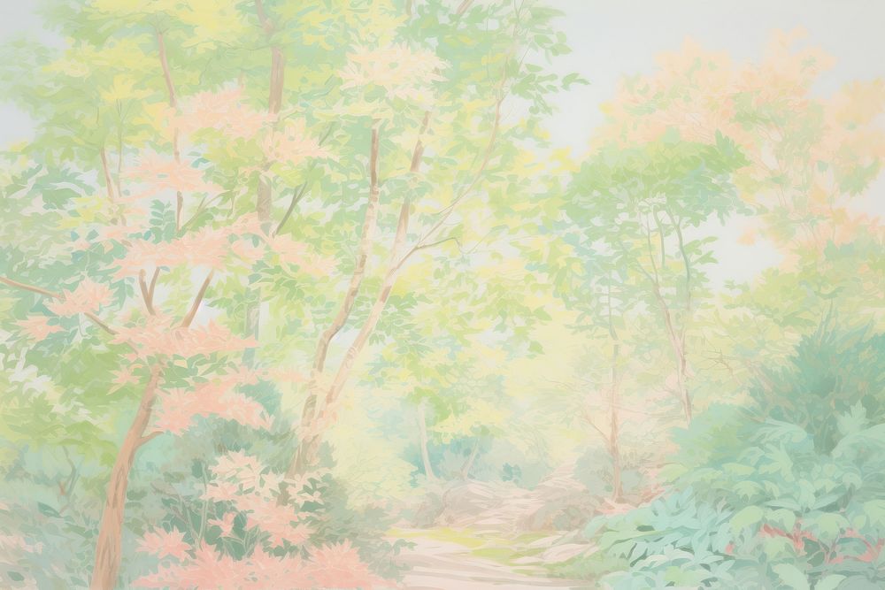 Summer forest backgrounds outdoors woodland. AI generated Image by rawpixel.