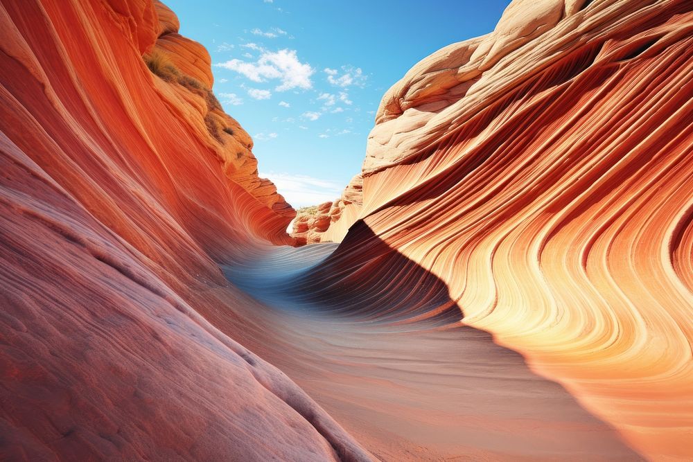 Wave desert rock nature mountain outdoors. AI generated Image by rawpixel.
