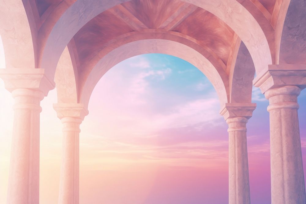 Roman architecture backgrounds outdoors nature. AI generated Image by rawpixel.