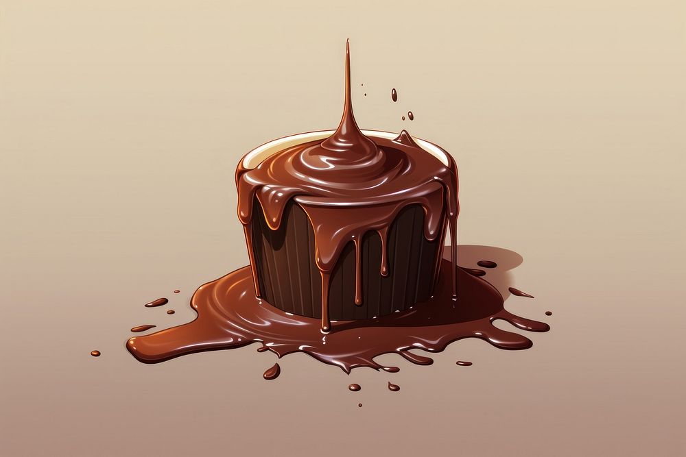 Chocolate dessert food confectionery. AI generated Image by rawpixel.