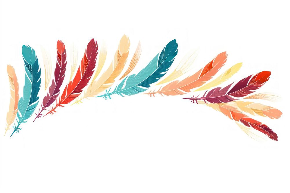 Parrot feather border for website pattern lightweight accessories. AI generated Image by rawpixel.