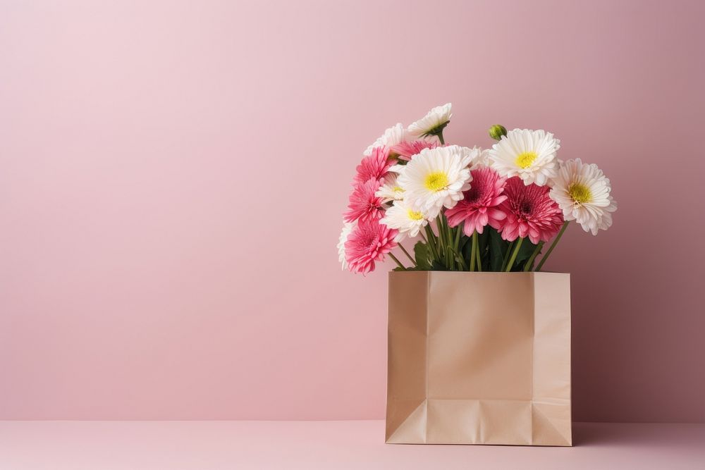 Flower bag plant daisy. AI generated Image by rawpixel.