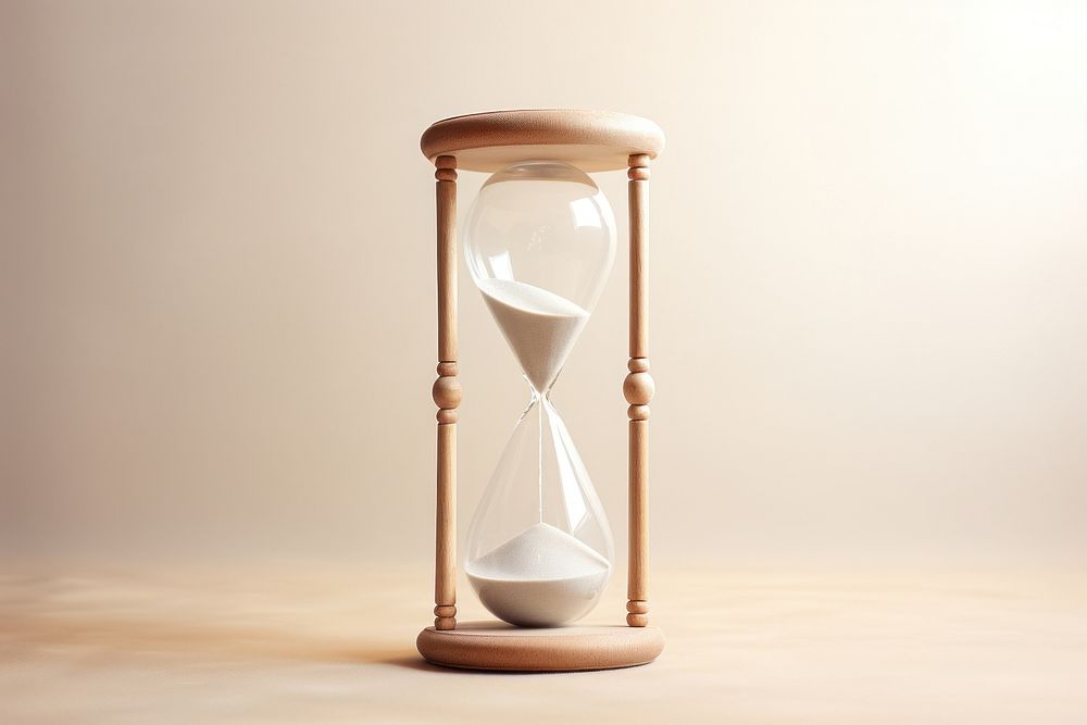 Hourglass deadline accuracy lighting. AI generated Image by rawpixel.