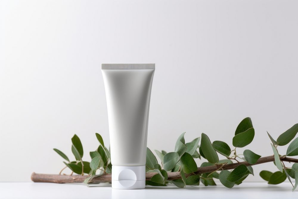Cosmetics plant flowerpot beverage. AI generated Image by rawpixel.