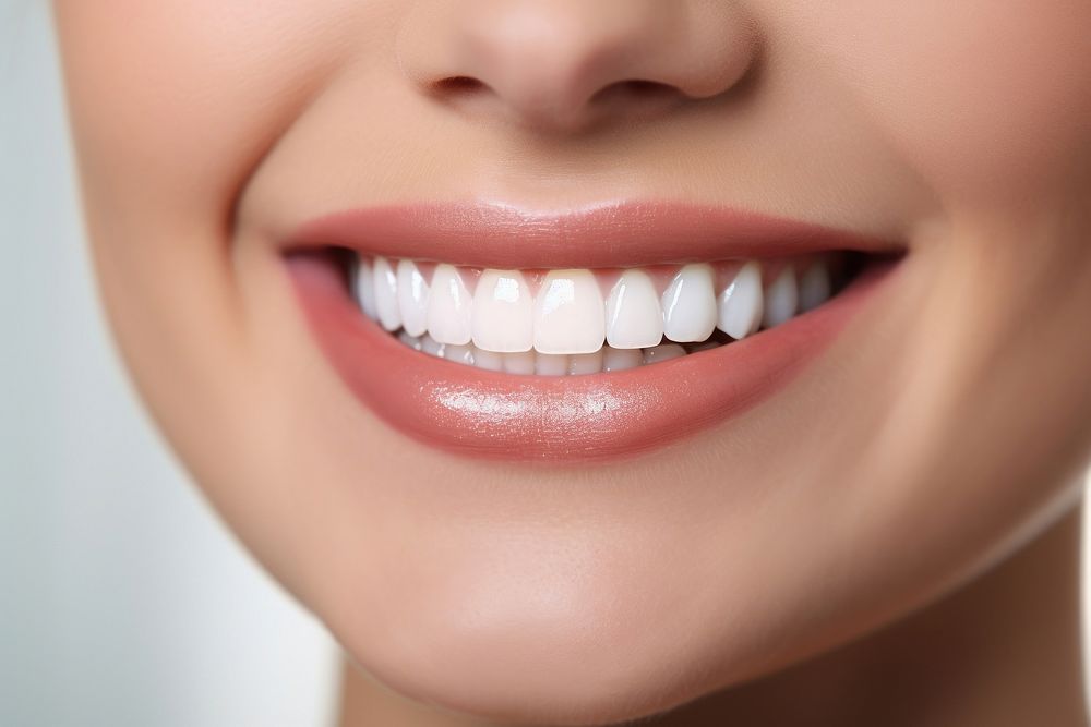 Extreme close up teeth beautiful smile skin perfection medication. AI generated Image by rawpixel.