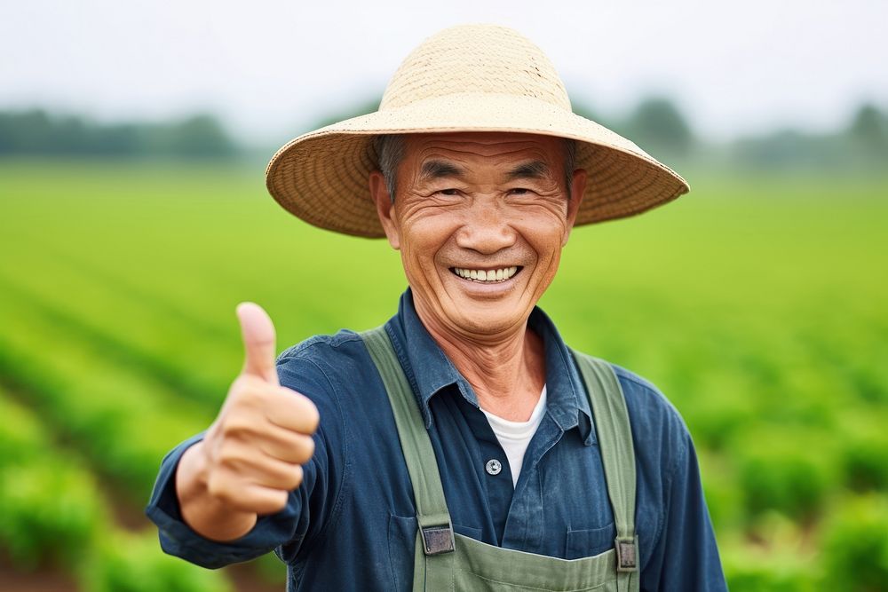 Farmer smile adult agriculture. 