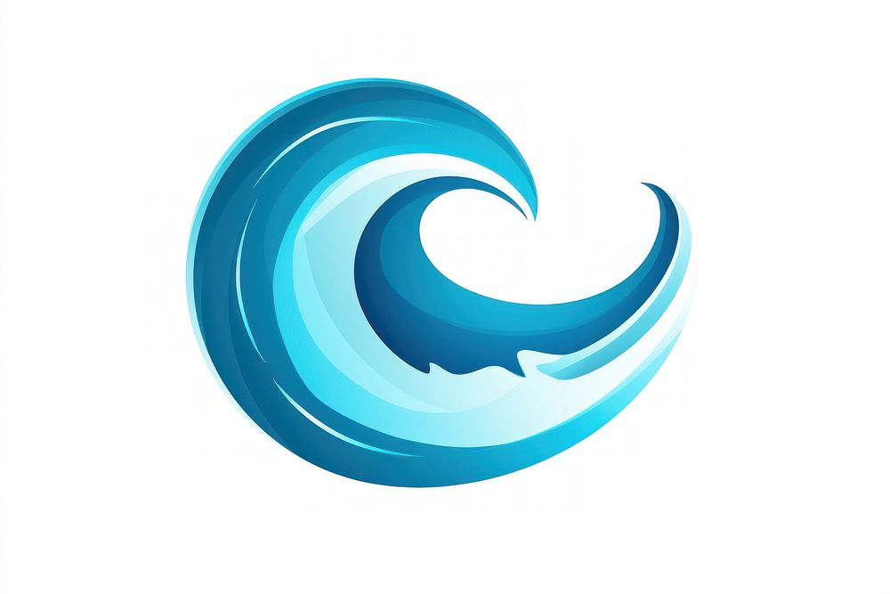 Circle wave logo sea. AI generated Image by rawpixel.