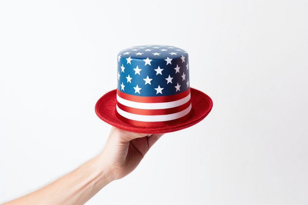 Magical hat america color flag independence celebration. AI generated Image by rawpixel.