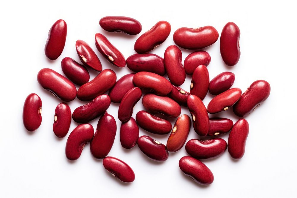 Food bean red white background. AI generated Image by rawpixel.