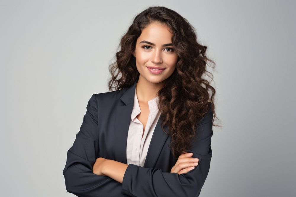 Businesswoman portrait adult smile. AI generated Image by rawpixel.