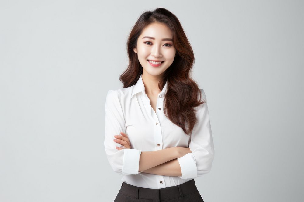 Businesswoman portrait blouse adult. AI generated Image by rawpixel.