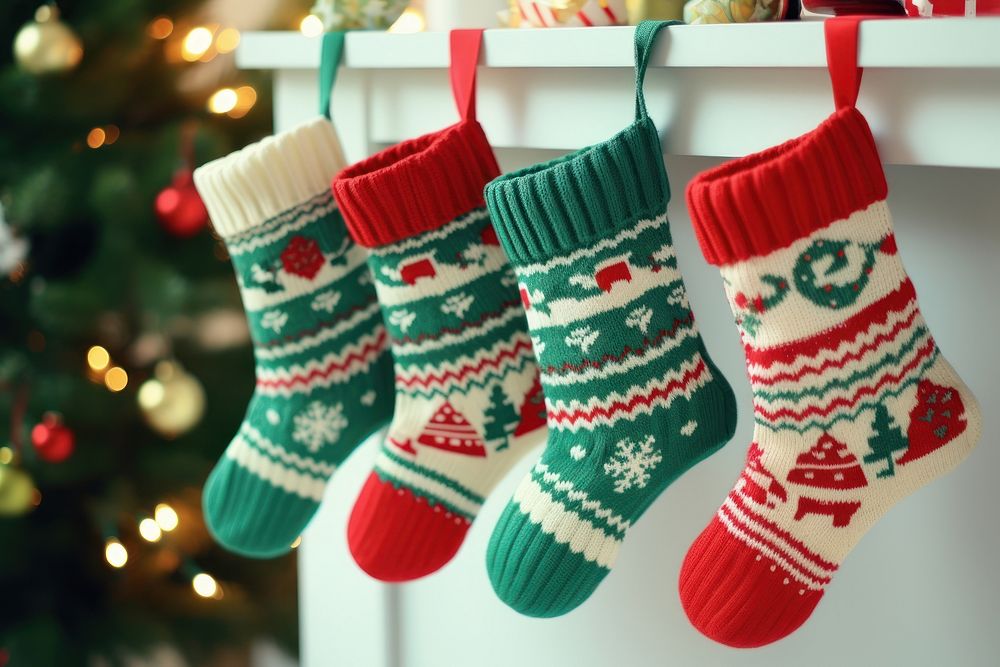 Sock christmas gift celebration. AI generated Image by rawpixel.