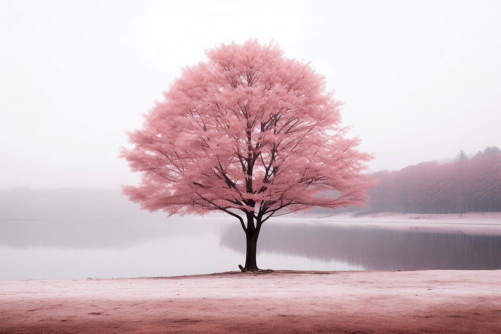 Tree landscape outdoors blossom. AI generated Image by rawpixel.