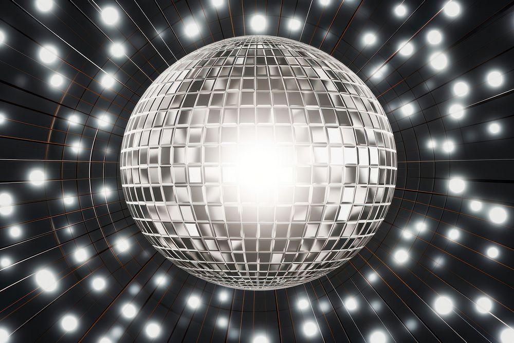 Disco ball backgrounds pattern sphere. AI generated Image by rawpixel.