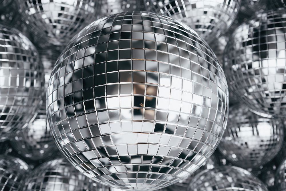 Disco ball backgrounds pattern sphere. AI generated Image by rawpixel.