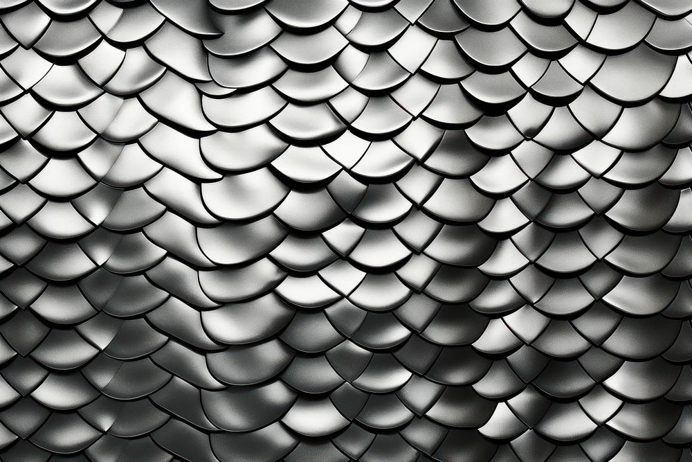 Dragon scales pattern backgrounds silver. AI generated Image by rawpixel.