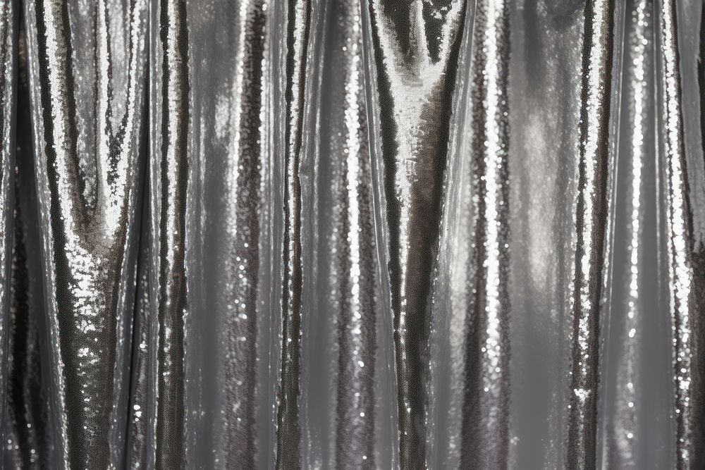 Glitter curtain backgrounds pattern silver. 
