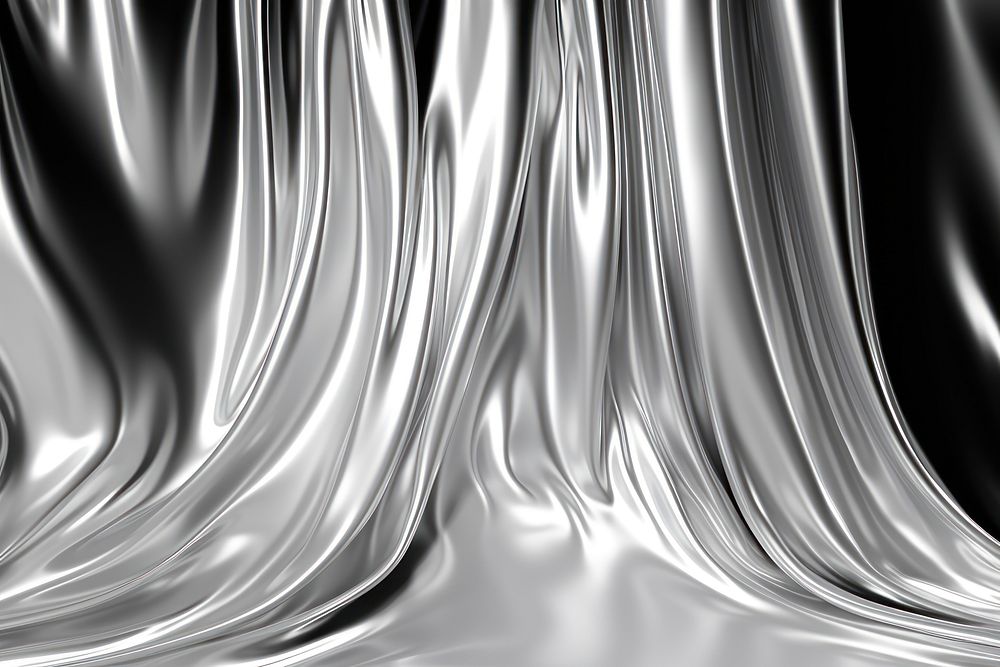 Liquid curtain backgrounds pattern silver