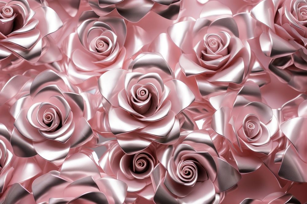 Rose flower pattern backgrounds shiny. AI generated Image by rawpixel.