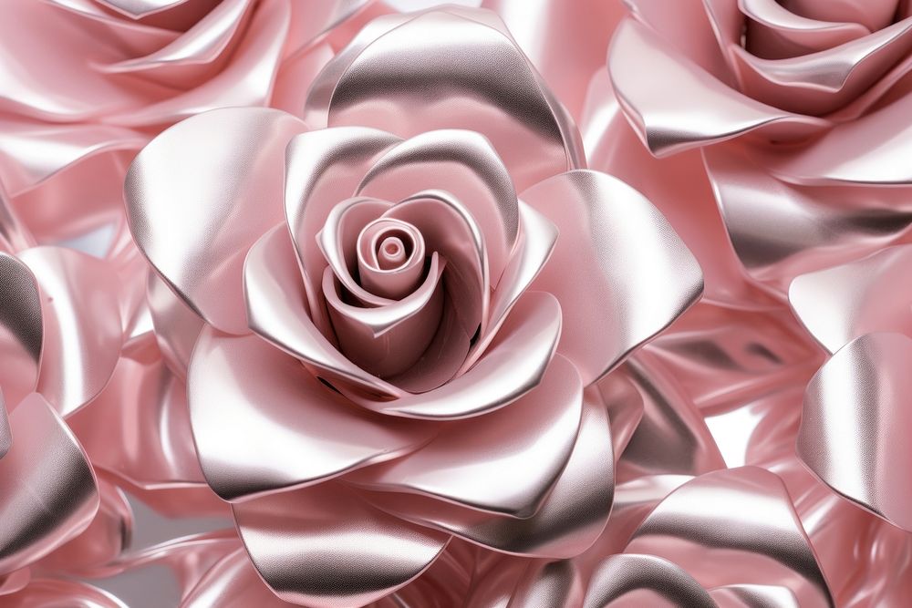 Rose flower backgrounds pattern silver. AI generated Image by rawpixel.