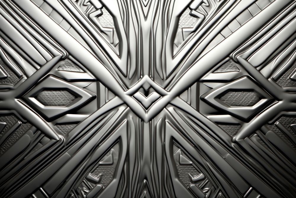 Tribal pattern backgrounds silver. AI generated Image by rawpixel.