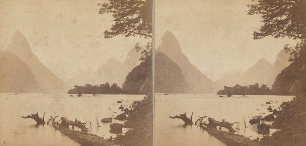Milford Sound (1870s) by Burton Brothers.