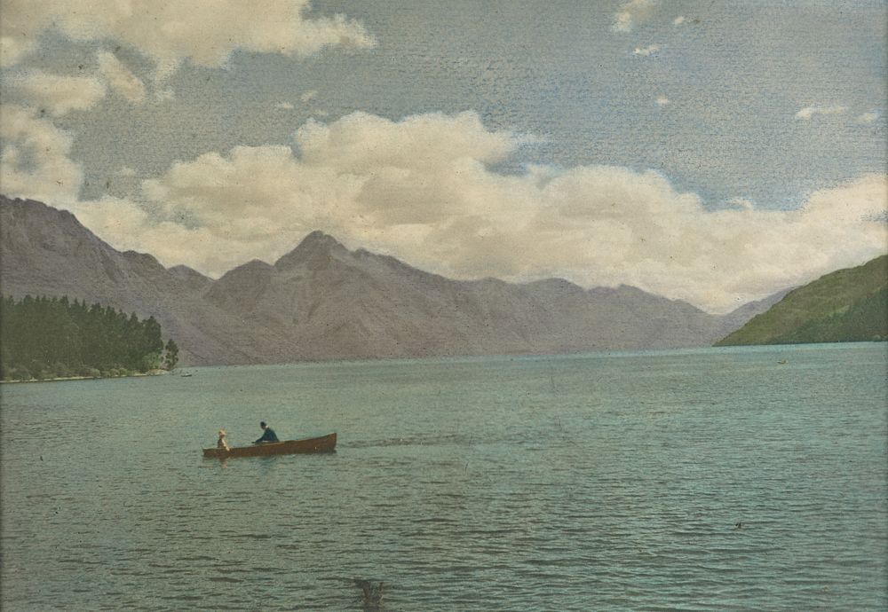 Lake Wakatipu (1920s) by A J Wales.