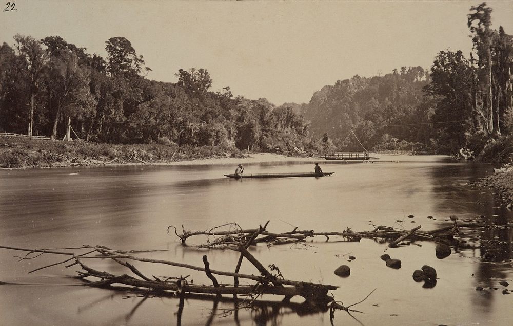 Makaka River, Forty Mile Bush Road (1870s) by James Bragge.